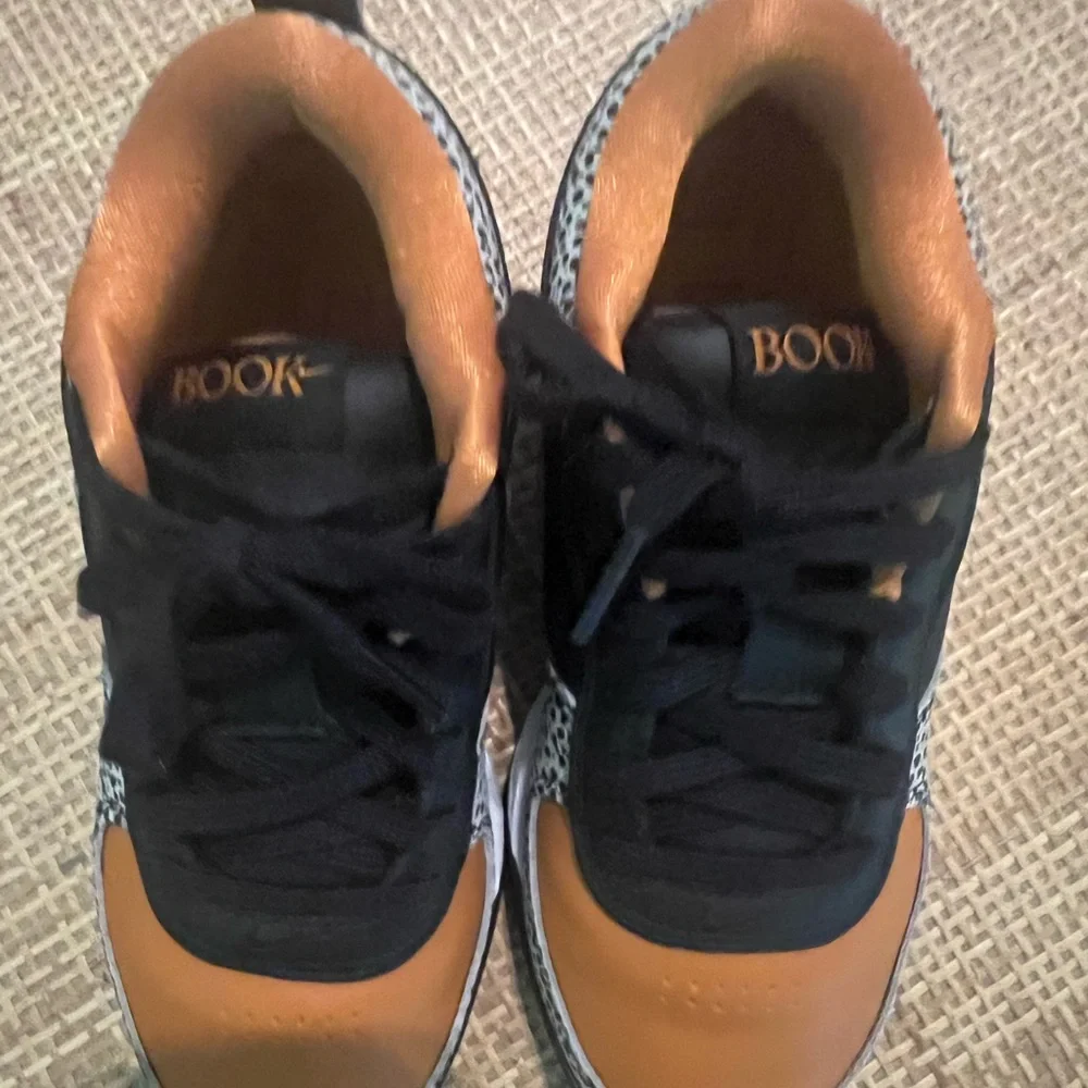 Devin Booker Nike Low-Top Sneakers in Black, White & Brown with Speckled Detail